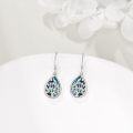 wholesale 925 Sterling Silver Abalone Shell Tree of Life Teardrop Dangle Earrings for Women-0-3