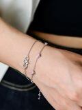 wholesale 925 Sterling Silver Heart Infinity Bracelet-0-4