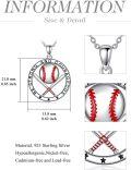 wholesale TOUPOP Volleyball/baseball/basketball Necklace 925 Sterling Sliver Sport Necklace For Women Men Sport Jewelry Gifts For Sports Fans -0-3