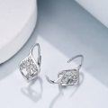 wholesale 925 Sterling Silver Monstera Leaf Leverback Dangle Drop Hoop Earrings for Women Gift Ideas-0-2
