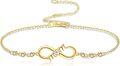 wholesale 14K Gold Infinity Mom Heart Charm Bracelet - Elegant for Mother's Day Anniversary-0-0