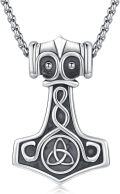 wholesale  & 925 Sterling Silver Mjolnir Thor's Hammer Pendant Norse Jewelry for Men Women -0-0