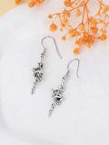 wholesale 925 Sterling Silver Rose Vine Drop Earrings-0-4