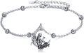 wholesale 925 Sterling Silver Nautical Starfish & Anchor Charm Adjustable Chain Anklet for Women Girls Beach Foot  47cm-63cm Length-0-0
