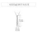 wholesale 925 Sterling Silver Vertical Bar Pendant Necklace Engraved True Friendship Heart Cutout For Women-0-9