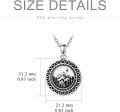 wholesale 925 Sterling Silver Mustard Seed Mountain Sun Masonic Compass Pendant Necklace for Women and Men-0-3