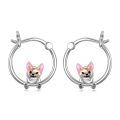 TOUPOP Sterling Silver Duck Huggies Hoop Earrings Cute Duck Jewelry Gifts-0-0