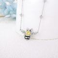 wholesale 925 Sterling Silver Honeybee with Sunflower Charm Ankle Bracelet for Women Gifts-0-2