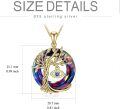 wholesale Sterling Silver Crystal Evil Eye Tree of Life Pendant Necklace - Gold Plated-0-47