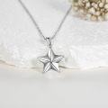 wholesale 925 Sterling Silver Star Pendant Necklaces for Women Girls Lucky Charm s 45cm Chain Length-0-2