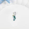wholesale 925 Sterling Silver Blue Enamel Gecko Charm Pendant for Bracelets Necklaces s Women Girls Kids-0-3
