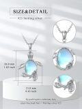wholesale 925 Sterling Silver Turtle Moonstone Pendant Necklace Sea Life s for Her-0-1