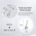 wholesale 925 Sterling Silver Octopus Drop Earrings With Blue Crystal And Gold Hat-0-4