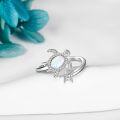 wholesale 925 Sterling Silver Urone Turtle Butterfly Dragonfly Axolotl Cat Adjustable Open Ring for Women Jewelry Gift-0-1