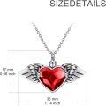wholesale Sterling Silver Crystal Heart Urn Necklace for Ashes Memorial Keepsake Pendant-0-11
