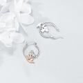 wholesale 925 Sterling Silver Mermaid Hoop Earrings - Cute Animal  for Women and Girls-0-3