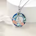 TOUPOP Sterling Silver Rose Flower Pendant Necklace For Daughter-0-3