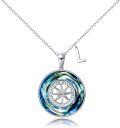 wholesale 925 Sterling Silver & Crystal Compass Pendant Necklace, Adjustable Chain, Graduation Gift for Women, Hypoallergenic, Sparkly Jewelry-0-0