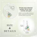 wholesale 925 Sterling Silver Butterfly Sunflower Dangle Earrings for Women Girls Gifts Jewelry Accessories 4cm Length-0-4