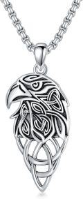 wholesale 925 Sterling Silver Celtic Knot Eagle Head Pendant Necklace  for Men-0-0