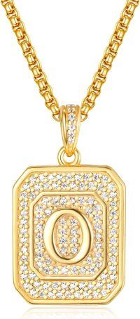 wholesale Gold Filled Sterling Silver Letter Jewelry Necklace for Women Gift for Mom Wife Birthday Anniversary Christmas-Letter O