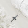 wholesale 925 Sterling Silver Star of David Key Pendant Necklace for Men Women Jewish Gift-0-4
