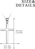 wholesale 925 Sterling Silver Cross Pendant Necklace-0-2
