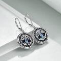 wholesale 925 Sterling Silver Abalone Shell Tree of Life Dangle Earrings for Women-0-2