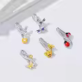 TOUPOP Sterling Silver & Stone Insect Pendant Necklace-0-4