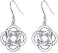 wholesale 925 Sterling Silver Celtic Knot Drop Earrings - Irish s for Women-0-0