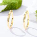 wholesale 14K Gold Round Hoop Earrings for Women - Shiny & Polished Lightweight 12-50mm-0-1