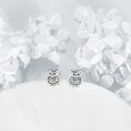 wholesale 925 Sterling Silver Owl Stud Earrings - Cute Bird  for Women-0-1
