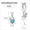 wholesale 925 Sterling Silver Turquoise Moonstone Butterfly Necklace for Women-0-4