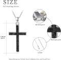 wholesale 925 Sterling Silver Cross with Turquoise and Malachite Inlay Christian Pendant Necklace-0-3