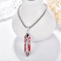 wholesale 925 Sterling Silver Red Agate Natural Stone Healing Crystal Tree of Life Pendant Necklace-0-1