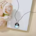 wholesale 925 Sterling Silver Moonstone Dog Pendant Necklace Wholesale for Women - Memorial s-0-1
