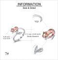 wholesale 925 Sterling Silver Animal Rings Adjustable Cute Jewelry Gift for Her-0-4