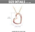 wholesale 14K Gold Open Heart Pendant Necklace for Women Minimalist Fine s for Her-0-12