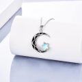 wholesale 925 Sterling Silver Moon Star Pendant Necklace Celestial Jewelry for Women Girls Gifts-0-4