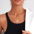 wholesale 925 Sterling Silver God Allah Pendant Necklace For Men With Opal Back-0-1