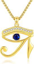 wholesale Gold 925 Sterling Silver Evil Eye Pendant Necklace - Egyptian Protection  for Men & Women-0-0