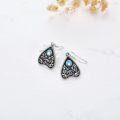wholesale 925 Sterling Silver Triangle Moonstone Evil Eye Hamsa Drop Dangle Hook Earrings for Women-0-4