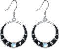 wholesale TOUPOP Sterling Silver Moon Phase Earrings Moon Earrings Gifts For Women Girls Birthday -0-0