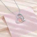 wholesale 925 Sterling Silver Heart-Shaped Girl and Puppy Love Forever Pendant Necklace-0-3