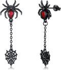 wholesale 925 Sterling Silver Spider Web Drop Dangle Hoop Earrings for Women-0-0