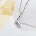 wholesale 925 Sterling Silver Moissanite & Lab Diamond Pendant Necklace 2ct D Color-0-2