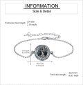 wholesale 925 Sterling Silver Blue Crystal Tree Of Life Urn Bracelet For Ashes Cremation Jewelry-0-4