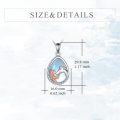wholesale Sterling Silver Stone Horse Pendant Necklace for Women Horse Gift-0-21