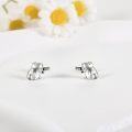 wholesale 925 Sterling Silver Gun-Shaped Hippo Stud Earrings-0-2