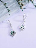 TOUPOP Sterling Silver Clover Dangle Drop Earrings Four Leaf Jewelry Gifts-0-1